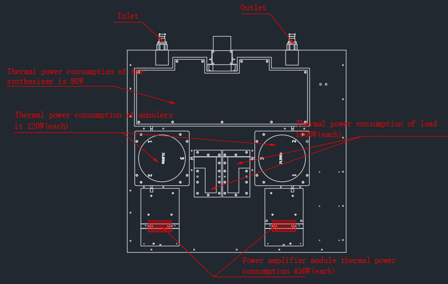 3200W Liquid Cold Plate Thermal Solution Winshare Thermal