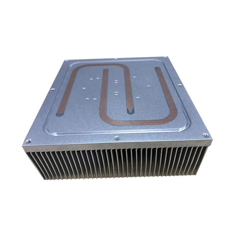 Skived Fin Heat Sink with Heat Pipe for 300W LED Stage Lighting Cooling